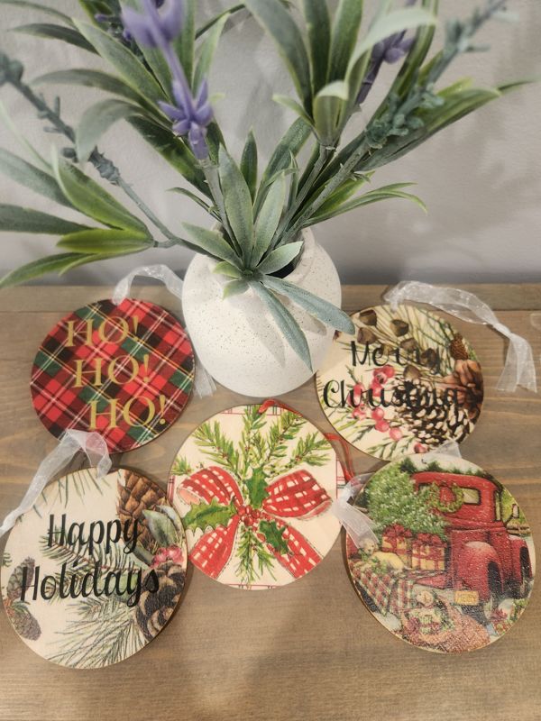 PATTERN WOOD ORNAMENT BUNDLE 6