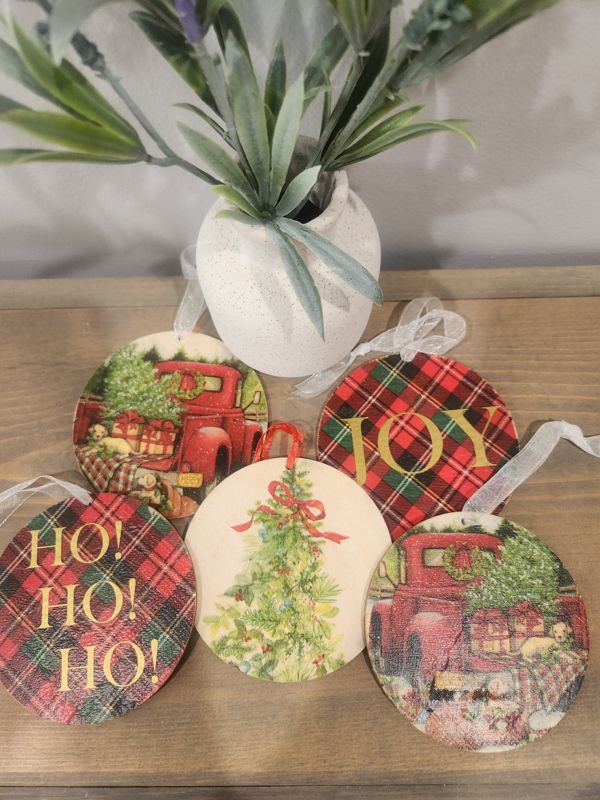 PATTERN WOOD ORNAMENT BUNDLE 7
