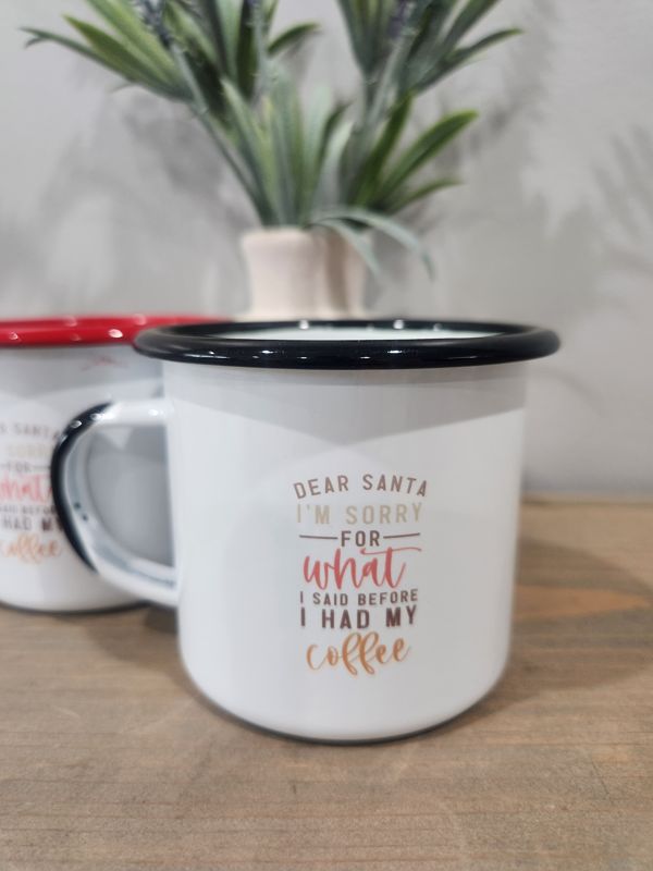 DEAR SANTA I'M SORRY CUP