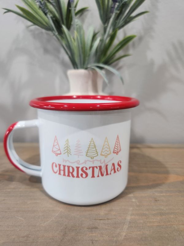 MERRY CHRISTMAS WITH TREES CUP