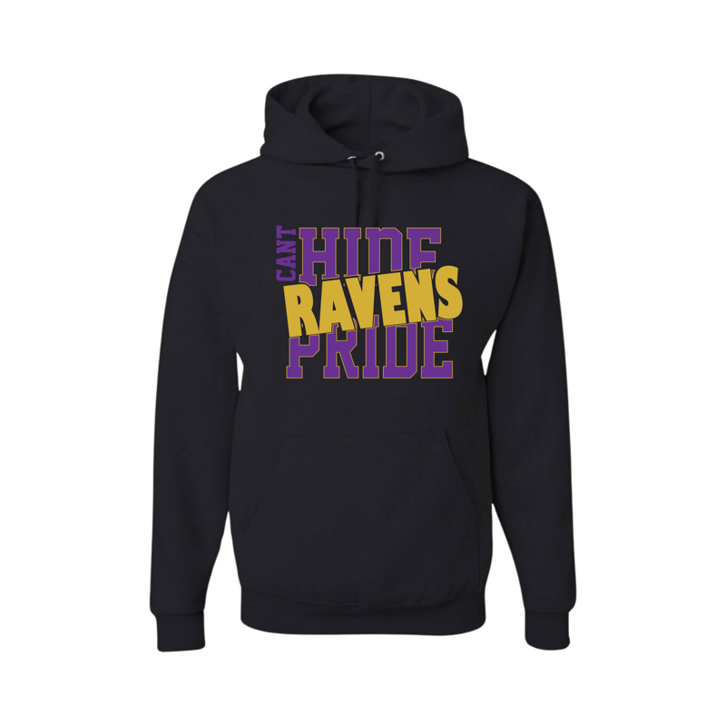 Black Cant Hide Ravens Pride Hoody