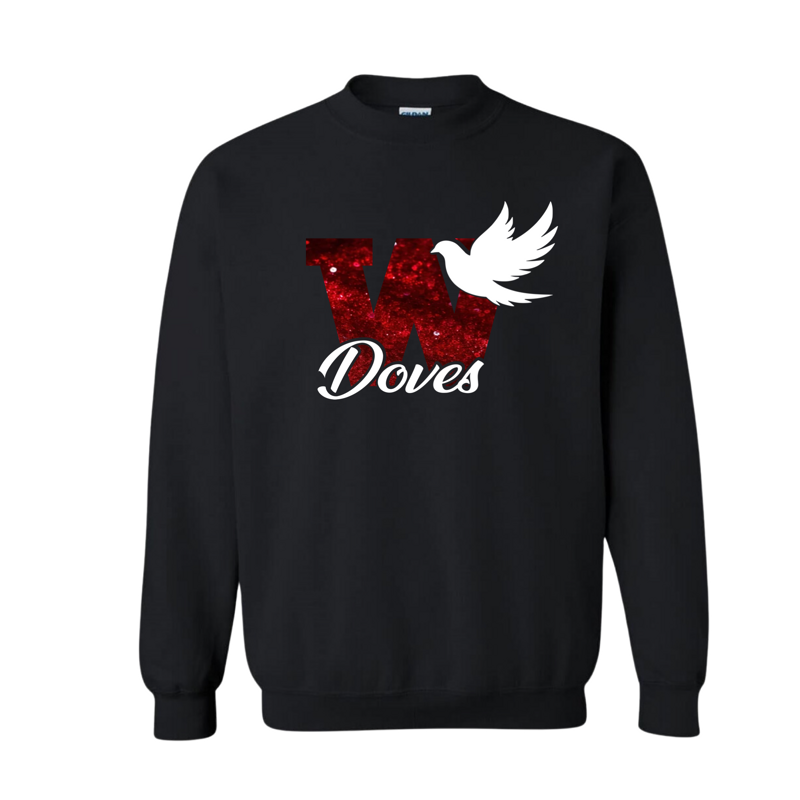 Glitter Doves Sweatshirt