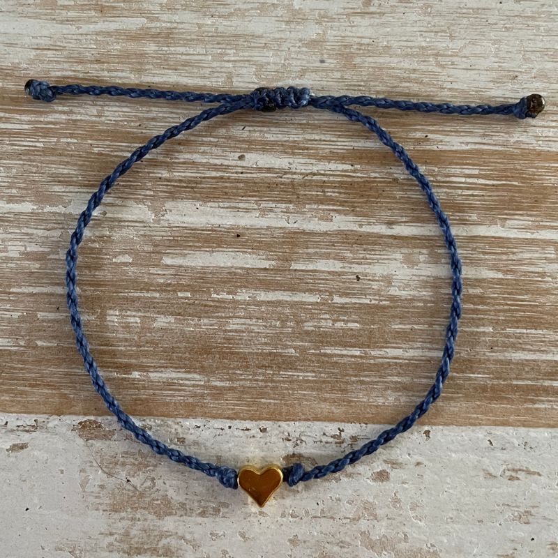 Heart / Valentine Dainty Friendship Bracelet - Gold