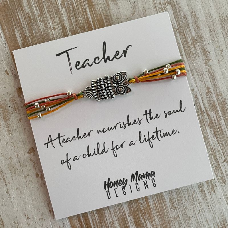 Owl Teacher Bracelet
