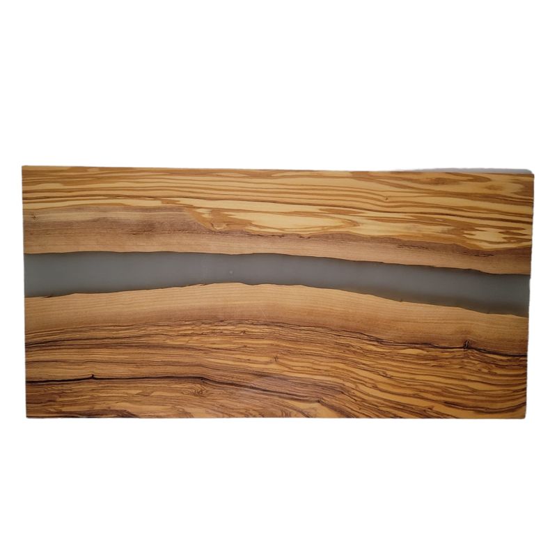 Olive Wood Cutting Board, Large 18" x 9" Olivewood Resin Charcuterie Board, Closing Gift, Wedding Gift, Engagement, Olive Wood Serving Set (Coasters Only, Solid Olive Wood)