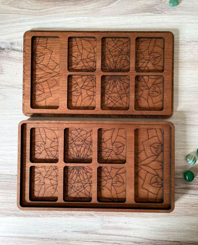 Mancala, Mancala Board, Mancala Set, Mancala Board Game, Family Game Night, Personalized Game, Custom Game (Mancala Set)