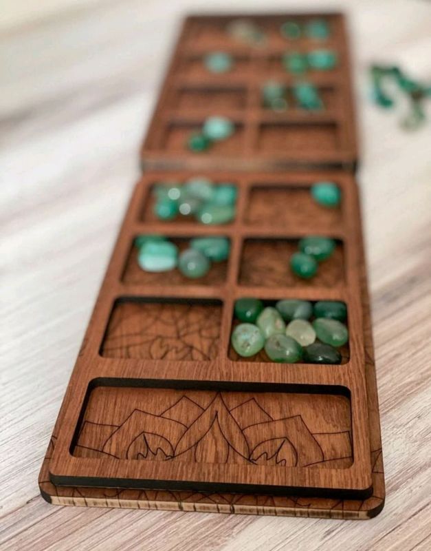 Mancala, Mancala Board, Mancala Set, Mancala Board Game, Family Game Night, Personalized Game, Custom Game (Mancala Set)
