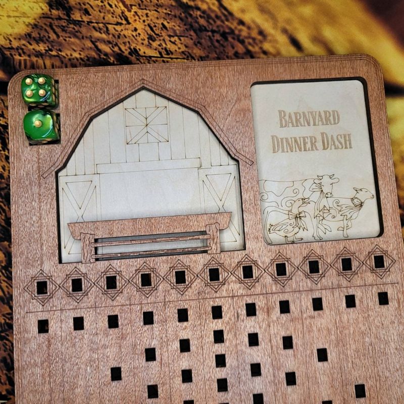 Barnyard Dinner Dash, Horse Race Game, Family Game Night, Family Traditions, Personalized Board Game (Barnyard Game)