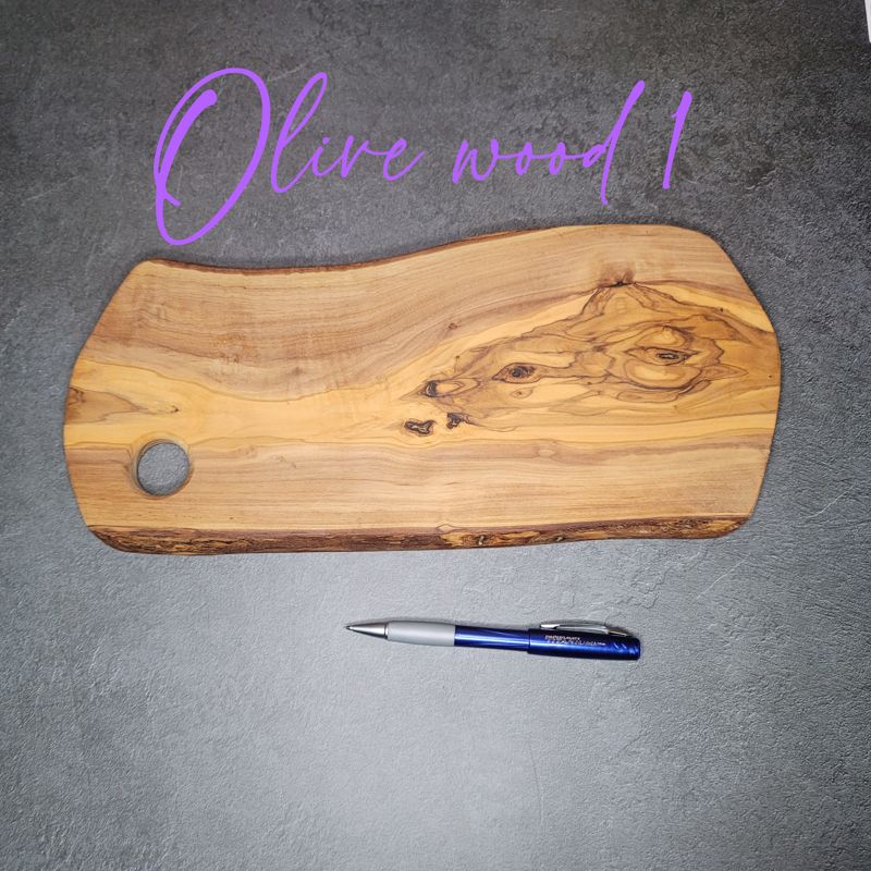 Olive Wood Cutting Board, Olive Wood Live Edge, Olive Wood Engraved Cutting Board, Olivewood Cutting Board, Olive Wood Personalized (Option 1)