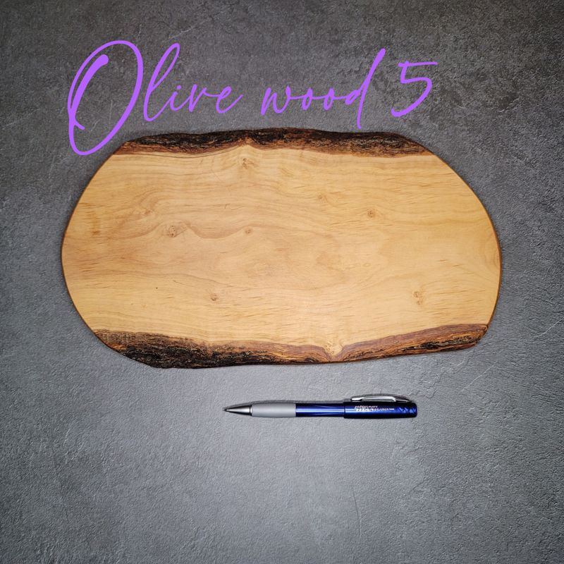 Olive Wood Cutting Board, Olive Wood Live Edge, Olive Wood Engraved Cutting Board, Olivewood Cutting Board, Olive Wood Personalized (Option 1)