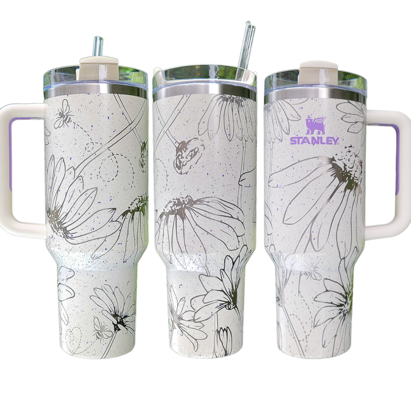 Cream 40oz No Brand Tumbler