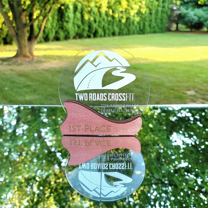 Custom Engraved Acrylic and Wood Trophy - Create Your Perfect Trophy