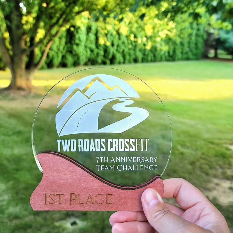 Custom Engraved Acrylic and Wood Trophy - Create Your Perfect Trophy
