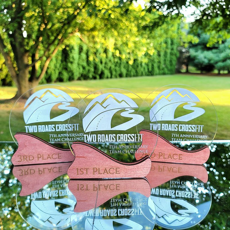 Custom Engraved Acrylic and Wood Trophy - Create Your Perfect Trophy