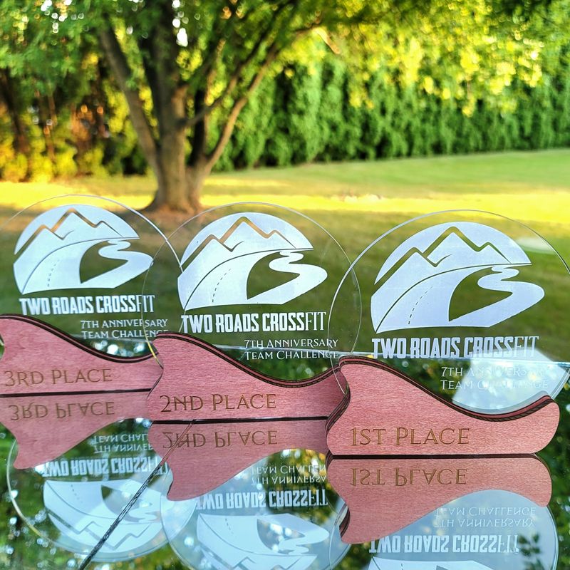 Custom Engraved Acrylic and Wood Trophy - Create Your Perfect Trophy