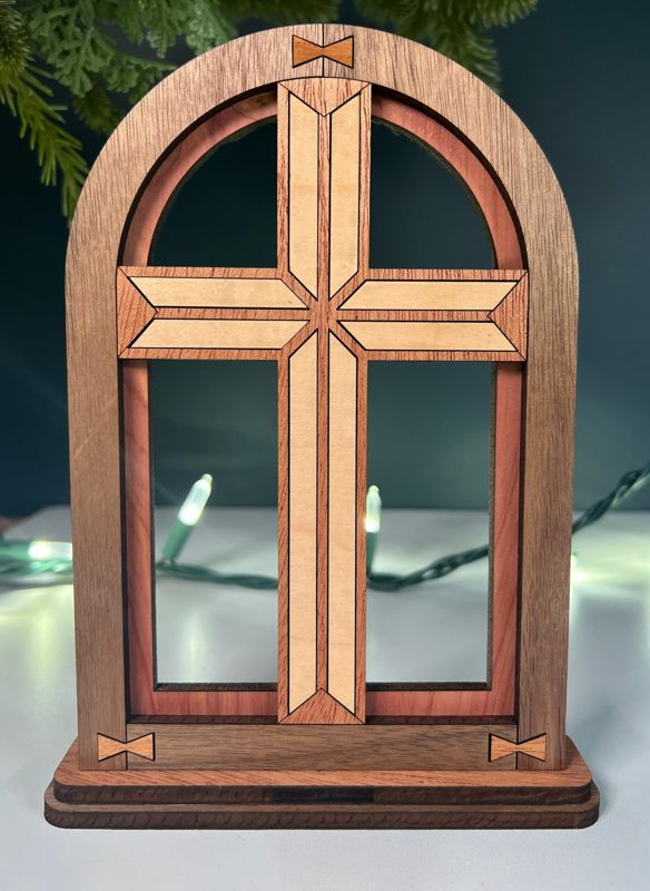 Christmas Arch Mantle Decor - Angel, Cross, Reindeer, Tree, and More!