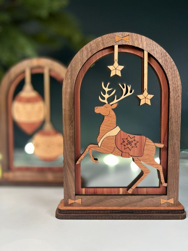 Christmas Arch Mantle Decor - Angel, Cross, Reindeer, Tree, and More!
