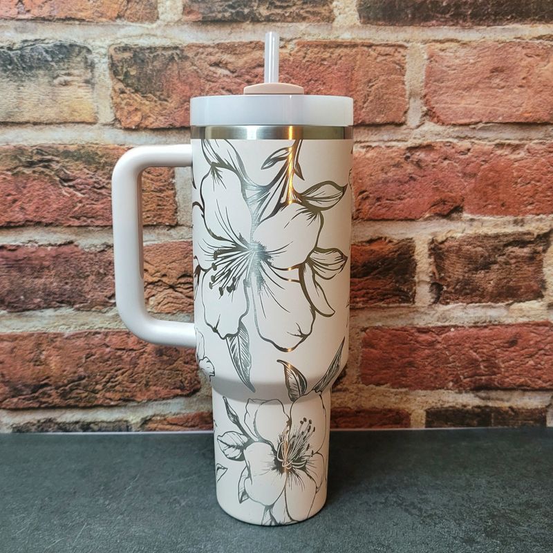 Azalea Stanley, Azalea Tumbler, Wildflower Stanley, Rhododendron Tumbler, Gardener Tumbler, Florist, Floral Tumbler (30oz Pool H2.0, Azalea Only)