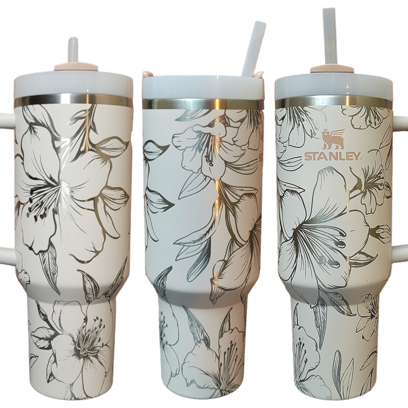 Azalea Stanley, Azalea Tumbler, Wildflower Stanley, Rhododendron Tumbler, Gardener Tumbler, Florist, Floral Tumbler (30oz Pool H2.0, Azalea Only)