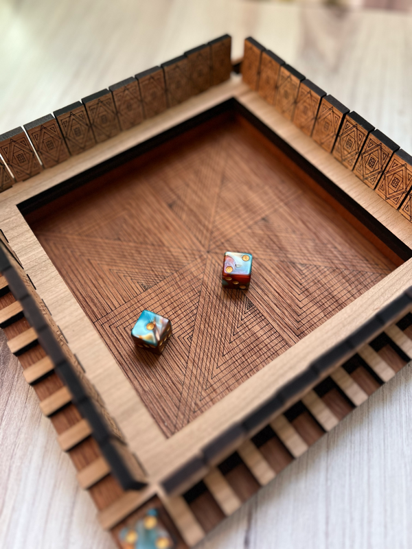 Boho-Engraved Shut the Box Game