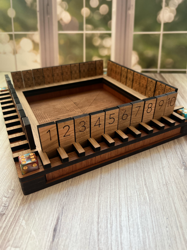 Boho-Engraved Shut the Box Game