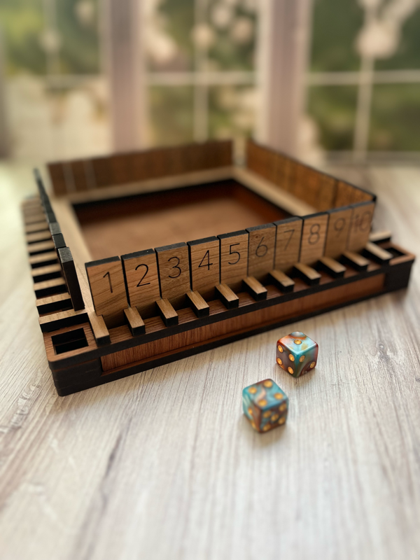 Boho-Engraved Shut the Box Game