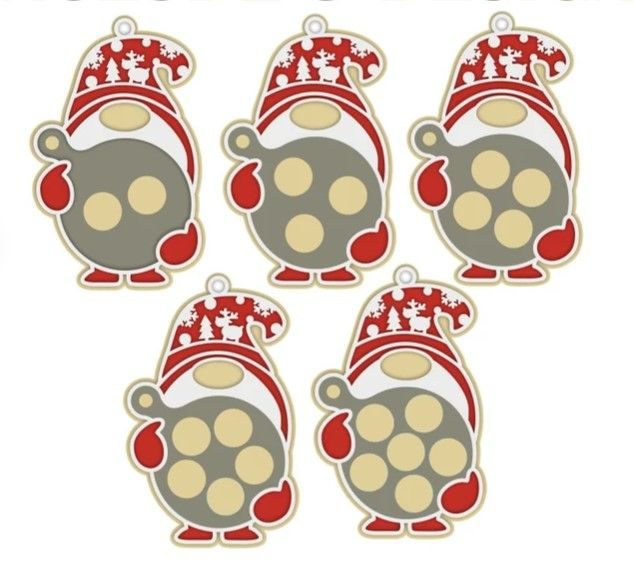 Gnome with Cookies Personalized Family Ornament