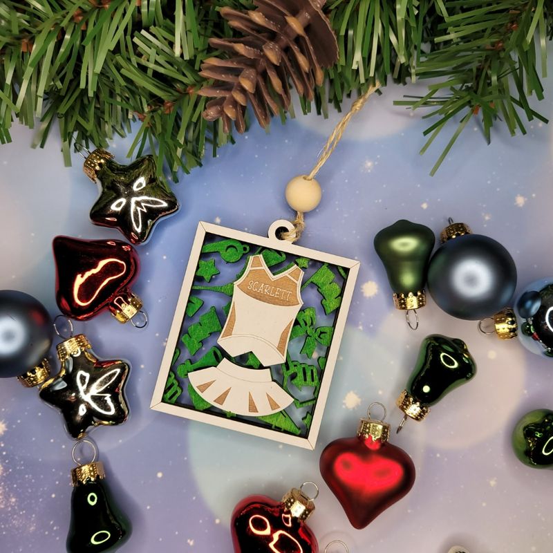 Personalized Jersey Style Sports Ornaments for School and College Kids - Custom Engraved, Two-Layered, and Color Options - Perfect for Baseball, Basketball, Football, and More!