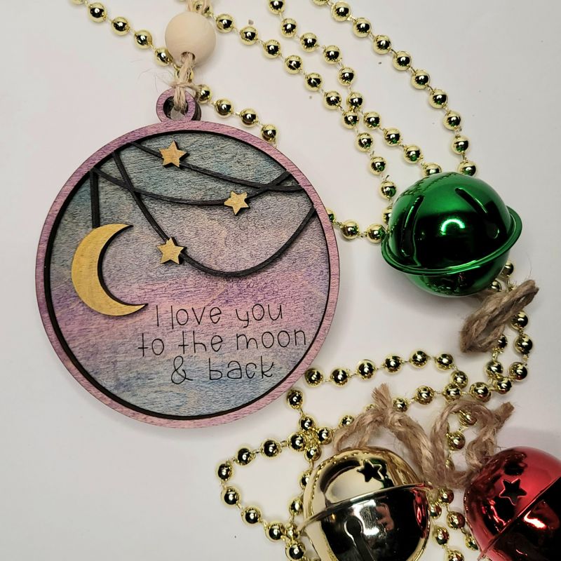 I Love You To The Moon & Back Ornament