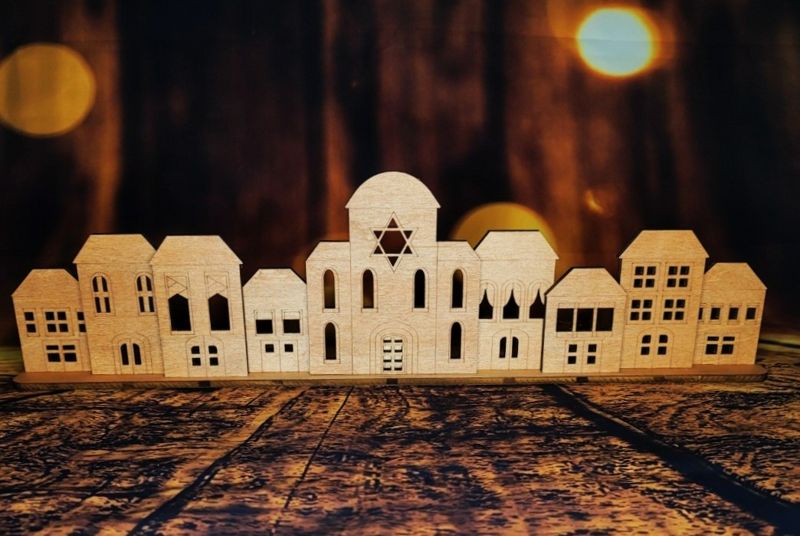 Handcrafted Menorah Village: Unique Hanukkah Tradition and Heirloom Celebration