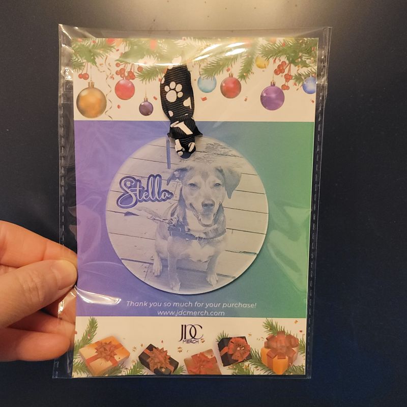 Personalized Handcrafted Laser-Engraved Acrylic Ornaments: Custom Photo Keepsakes for Christmas Tree or Keychain/Bag Tag