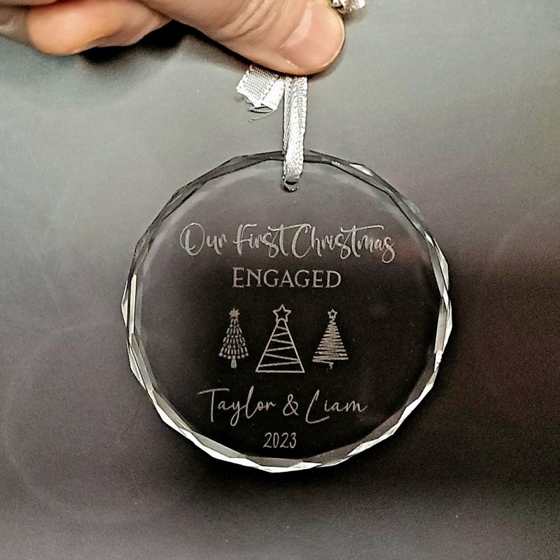 Crystal Engraved Ornament