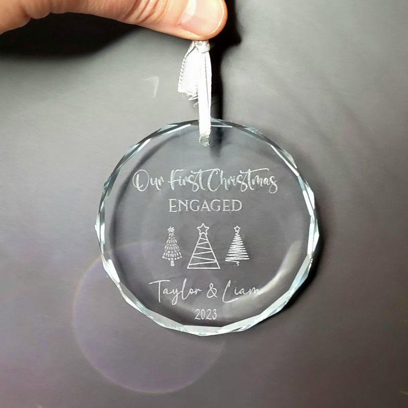 Crystal Engraved Ornament
