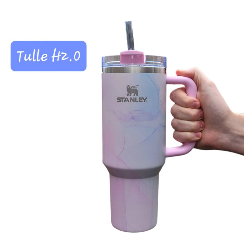 Stanley 40oz Target Exclusive, Tulle H2.0, Shale H2.0, Watercolor Dusk H2.0, Engraved Stanley (Shale H2.0, Logo on Cup)