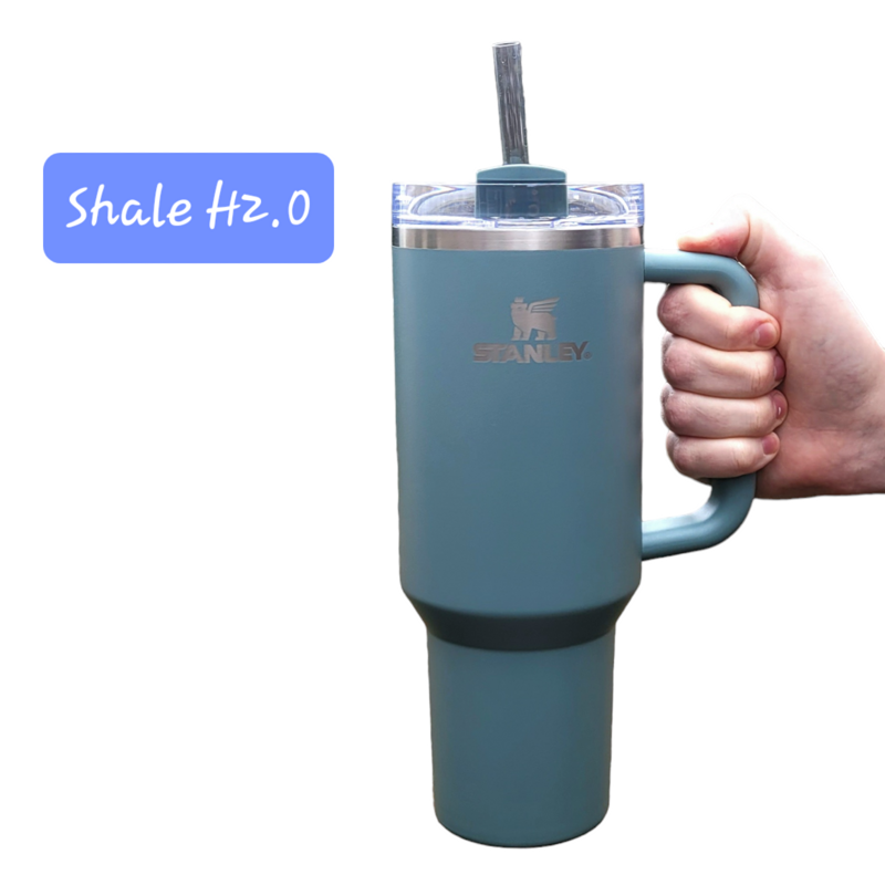 Stanley 40oz Target Exclusive, Tulle H2.0, Shale H2.0, Watercolor Dusk H2.0, Engraved Stanley (Shale H2.0, Logo on Cup)