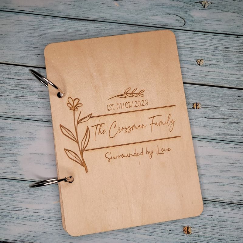 Personalized Card Keeper, Christmas Card Keeper, Christmas Card Holder, Card Book, Cards of Christmas Past, Greeting Card Keeper (Option 1)