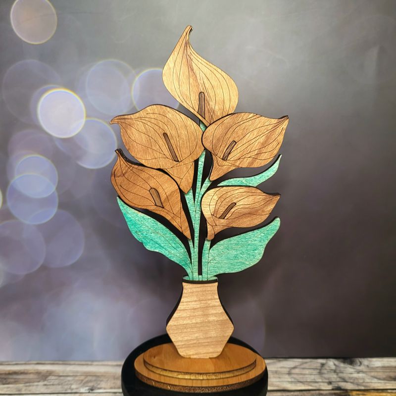 Handcrafted Wooden Floral Bouquets – Eternal Beauty in Roses, Lilies, and More! Personalized Tags, Custom Colors, and Unforgettable Gifts