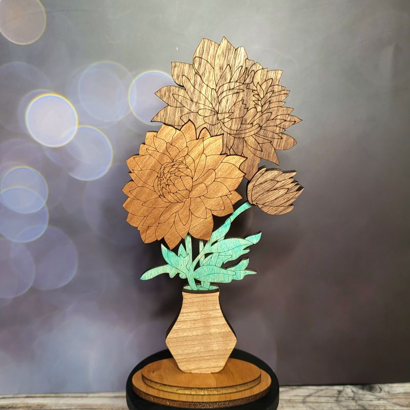 Handcrafted Wooden Floral Bouquets – Eternal Beauty in Roses, Lilies, and More! Personalized Tags, Custom Colors, and Unforgettable Gifts