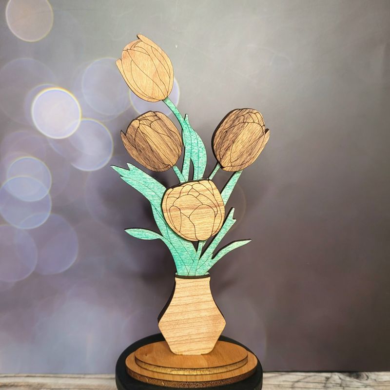 Handcrafted Wooden Floral Bouquets – Eternal Beauty in Roses, Lilies, and More! Personalized Tags, Custom Colors, and Unforgettable Gifts