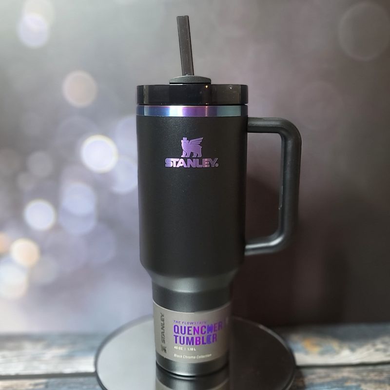 Stanley Chroma 40oz, Limited Edition, Engraved Stanley, Northern Lights Tumbler, Stanley Quencher H2.0, Custom Tumbler, Perfect Gift (Logo on Cup)