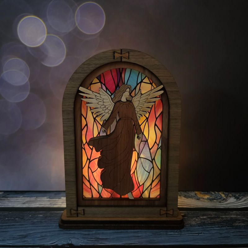 Religious Easter Mantle Decor - Angel, Cross, or Empty Tomb Options