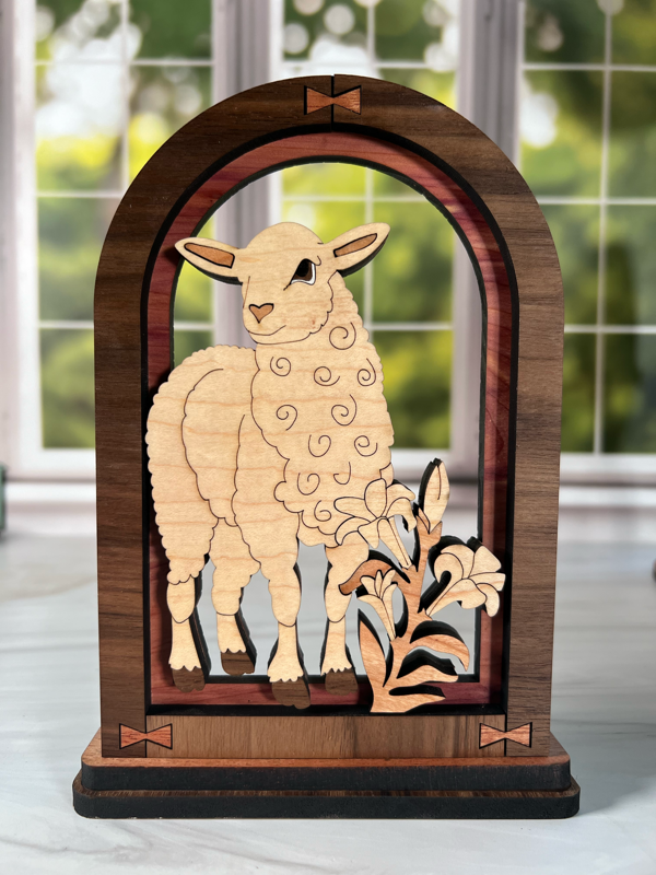 Easter Mantle Decor Set - Bunny, Chick, and Lamb