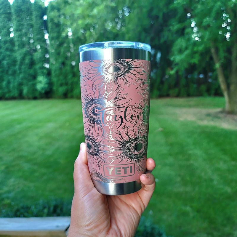 Personalized 30oz Yeti Tumbler: Custom Laser Engraved Designs