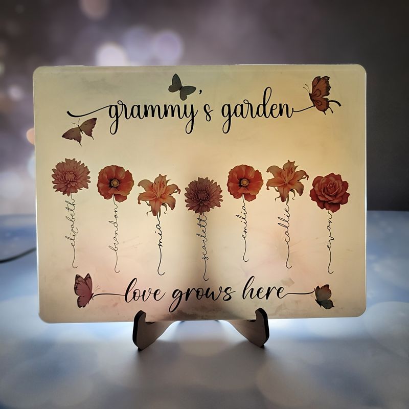 Cherish Blooms of Love with Our Personalized Mother’s Day UV-Printed Acrylic Sign