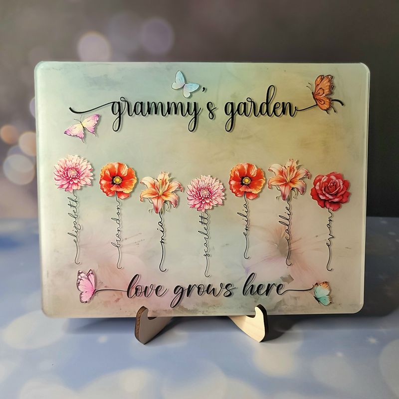 Cherish Blooms of Love with Our Personalized Mother’s Day UV-Printed Acrylic Sign