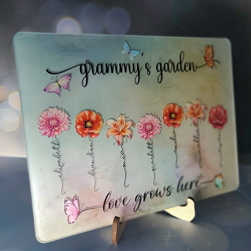 Cherish Blooms of Love with Our Personalized Mother’s Day UV-Printed Acrylic Sign