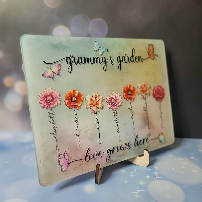 Cherish Blooms of Love with Our Personalized Mother’s Day UV-Printed Acrylic Sign