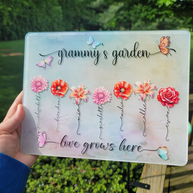 Cherish Blooms of Love with Our Personalized Mother’s Day UV-Printed Acrylic Sign