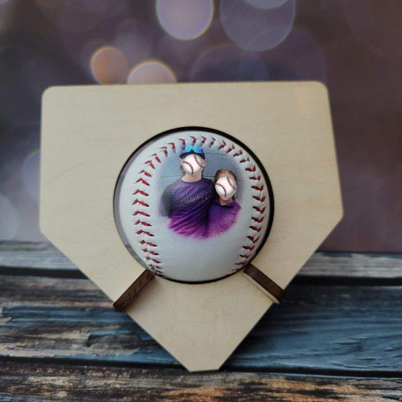 Personalized UV-Printed Photo Baseball - Ideal Coach's Gift or Father's Day Keepsake