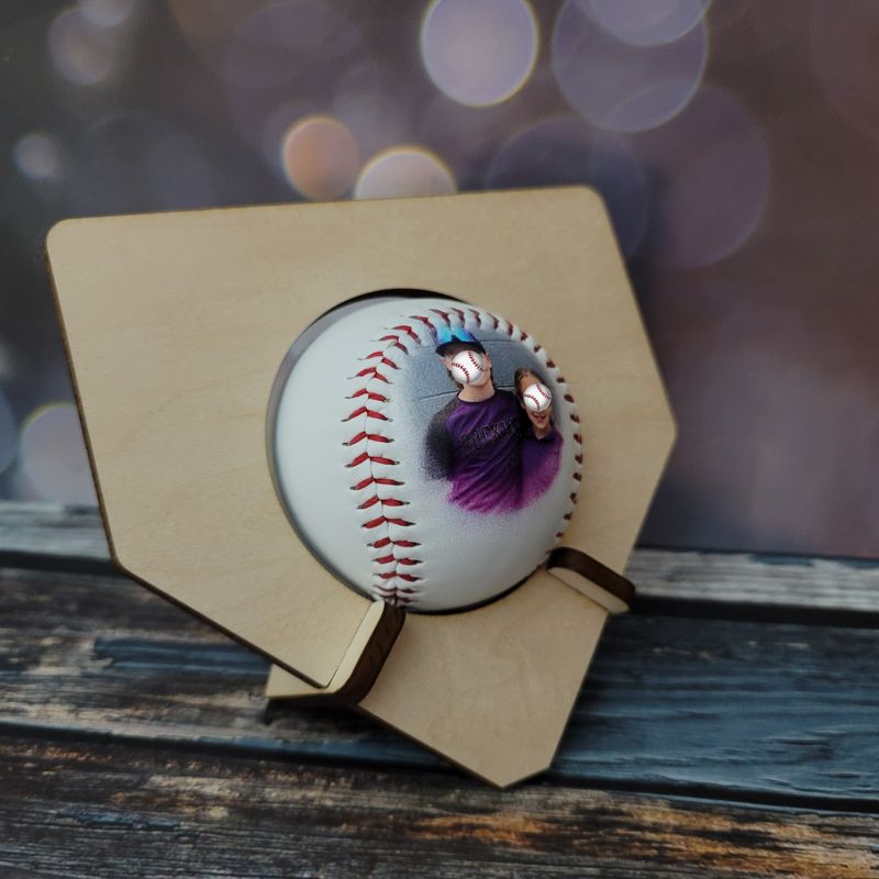 Personalized UV-Printed Photo Baseball - Ideal Coach's Gift or Father's Day Keepsake